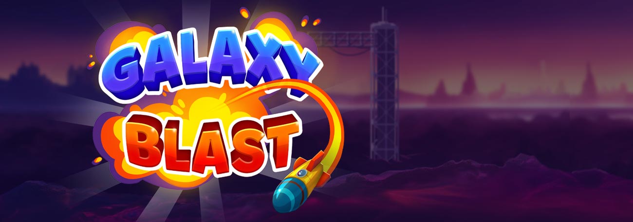 logo of Galaxy Blast, a new crash game